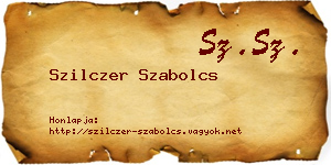 Szilczer Szabolcs névjegykártya